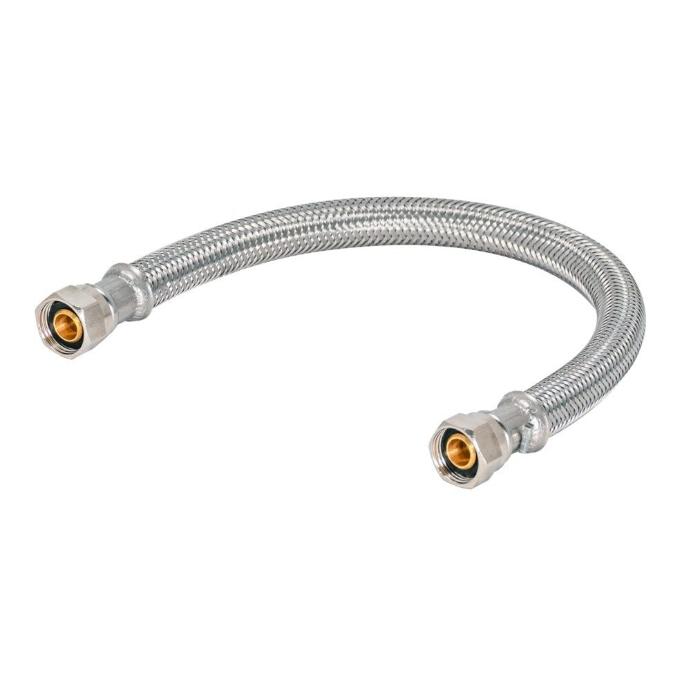 Eastman 48032 3/8 in Comp x 3/8 in Comp 30 in Braided Stainless Steel Faucet Supply Line