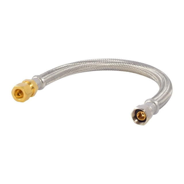Eastman 48035 3/8 in. Comp x 3/8 in. OD x 12 in. Braided Stainless Steel Delta Style Faucet Supply Line