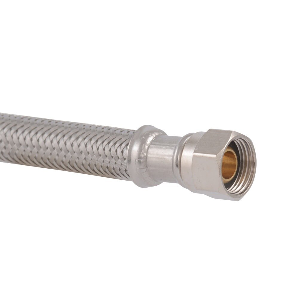 Eastman 48037 3/8 in Compression x 3/8 in OD x 20 in Stainless Steel Delta Style Faucet Supply Line - 2