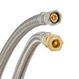 Eastman 48037 3/8 in Compression x 3/8 in OD x 20 in Stainless Steel Delta Style Faucet Supply Line - 3