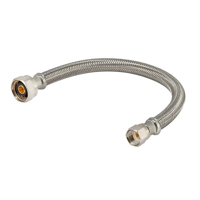 Eastman 48045 3/8 in. Flare x 1/2 in. IPS x 12 in. Braided Stainless Steel Faucet Supply Line