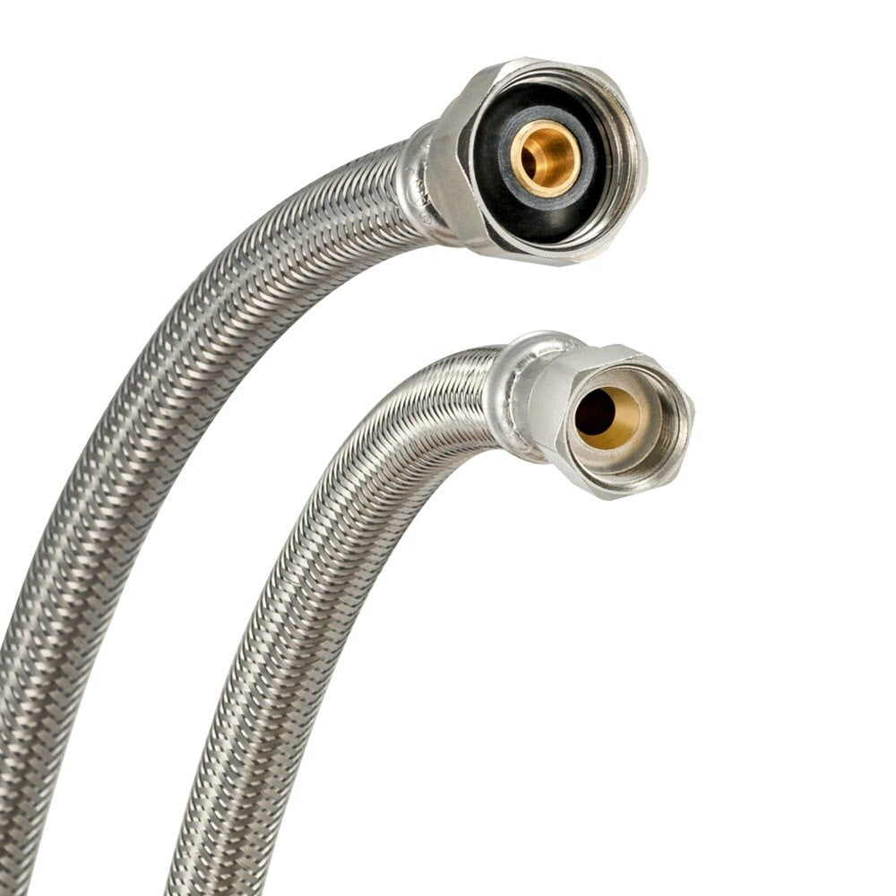 Eastman 48047 20 in. Braided Stainless Steel Faucet Supply Line 3/8 in. Flare x 1/2 in. IPS - 3