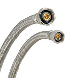 Eastman 48051 30 in Stainless Braided Faucet Connector Half Inch IPS x Half Inch Compression - 3