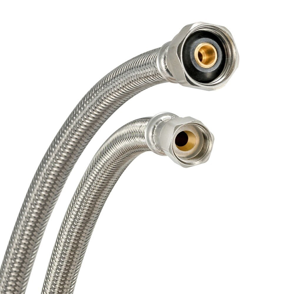 Eastman 48064 1/2 in. Flare x 1/2 in. IPS x 20 in. Braided Stainless Steel Faucet Supply Line - 3