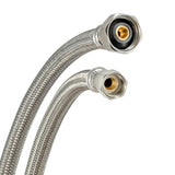 Eastman 48064 1/2 in. Flare x 1/2 in. IPS x 20 in. Braided Stainless Steel Faucet Supply Line - 3