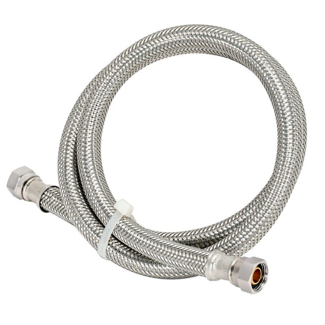 Eastman 48080 3/8 in x 3/8 in x 60 in Braided Stainless Steel Faucet Supply Line with Brass Insert