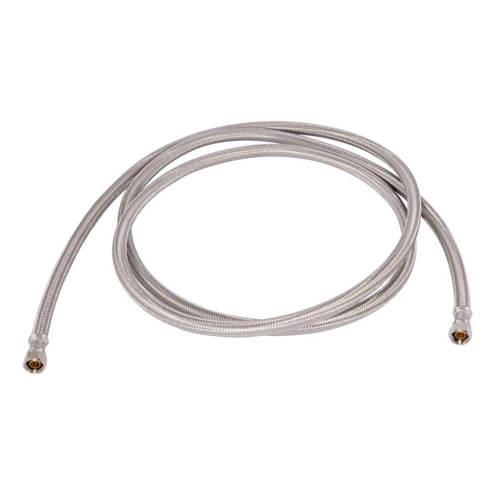 Eastman 48082 3/8 in x 3/8 in x 96 in Braided Stainless Steel Faucet Supply Line with Brass Insert