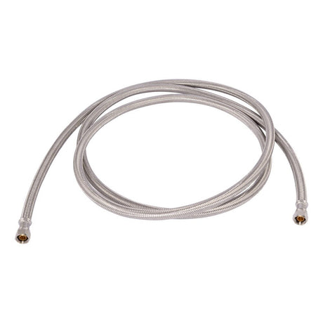 Eastman 48082 3/8 in x 3/8 in x 96 in Braided Stainless Steel Faucet Supply Line with Brass Insert