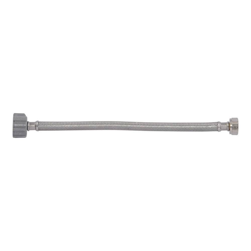 Eastman 48084P 1/2 in IPS x 7/8 in Ballcock x 12 in Braided Stainless Steel Toilet Supply Line - 3