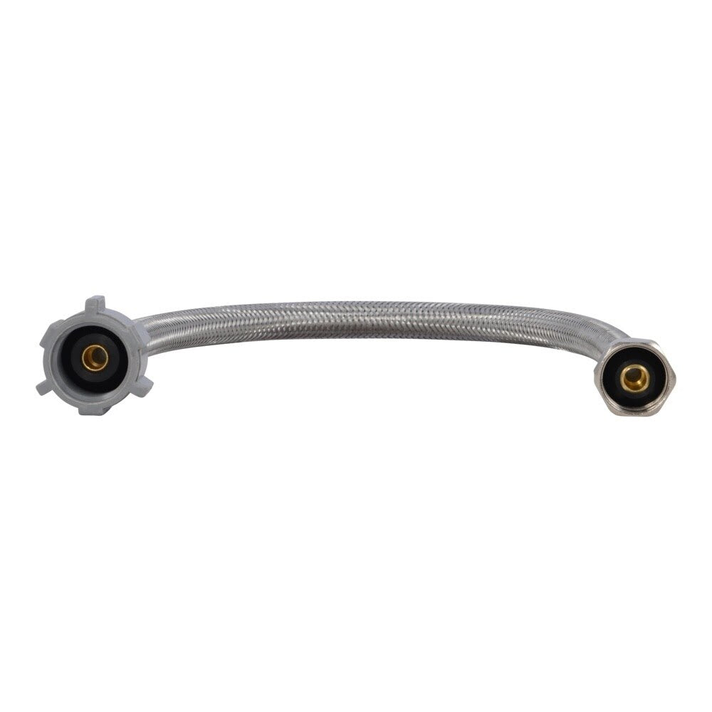 Eastman 48085P 1/2 in IPS x 7/8 in Ballcock x 16 in Braided Stainless Steel Toilet Supply Line - 2