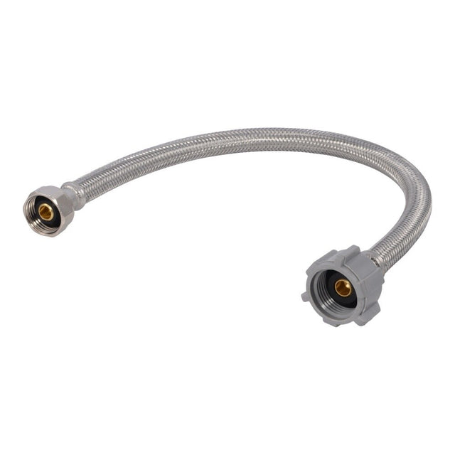Eastman 48085 1/2 in. IPS x 7/8 in. BC x 16 in. Braided Stainless Steel Toilet Supply Line