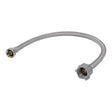 Eastman 48086P 1/2 in IPS x 7/8 in BC x 20 in Braided Stainless Steel Toilet Supply Line