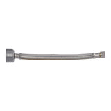 Eastman 48087P 3/8 in. Compression x 7/8 in. Ballcock x 9 in. Braided Stainless Steel Toilet Supply Line with Nylon Nut - 3