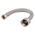 Eastman 48087 3/8 in Compression x 7/8 in Ballcock x 9 in Braided Stainless Steel Toilet Supply Line with Brass Insert