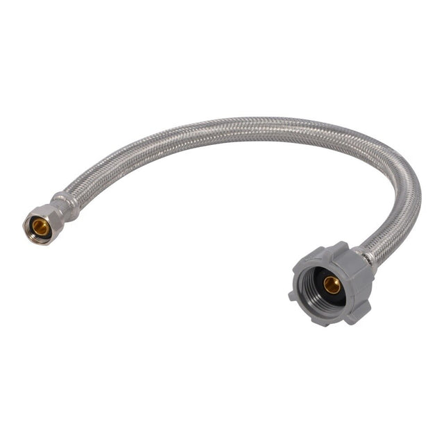 Eastman 48089 3/8 in Compression x 7/8 in Ballcock x 16 in Braided Stainless Steel Toilet Supply Line