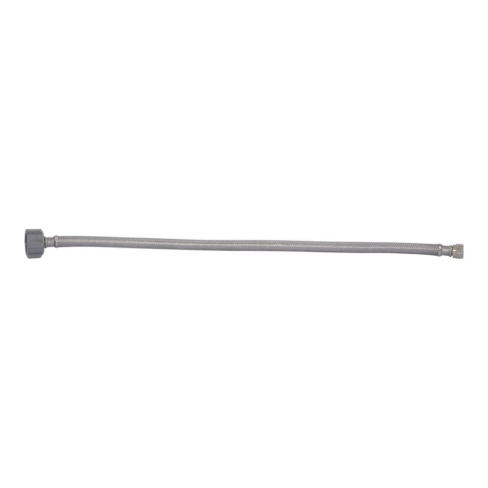 Eastman 48090P 3/8 in. Compression x 7/8 in. Ballcock x 20 in. Braided Stainless Steel Toilet Supply Line with Nylon Nut - 3
