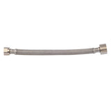 Eastman 48092 7/8 in x 1/2 in x 9 in Braided Stainless Steel Toilet Connector with Brass Insert - 2