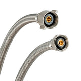 Eastman 48094 1/2 in. Comp x 7/8 in. Ballcock x 16 in. Braided Stainless Steel Toilet Supply Line - 3