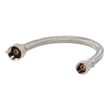 Eastman 48114 1/2 in x 7/8 in x 12 in Braided Stainless Steel Toilet Supply Line with Brass Insert