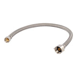 Eastman 48119 1/2 in. Flare x 7/8 in. Ballcock x 20 in. Braided Toilet Supply Line with Brass Insert