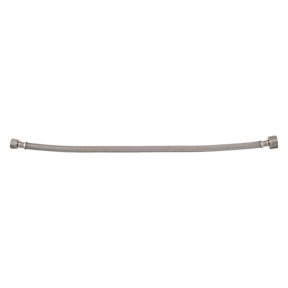 Eastman 48119 1/2 in. Flare x 7/8 in. Ballcock x 20 in. Braided Toilet Supply Line with Brass Insert - 2
