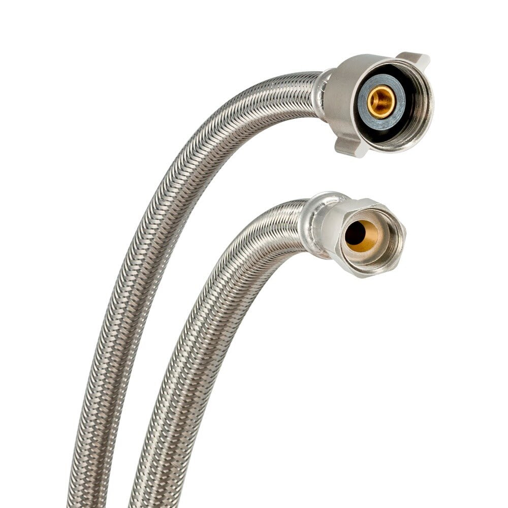 Eastman 48119 1/2 in. Flare x 7/8 in. Ballcock x 20 in. Braided Toilet Supply Line with Brass Insert - 3