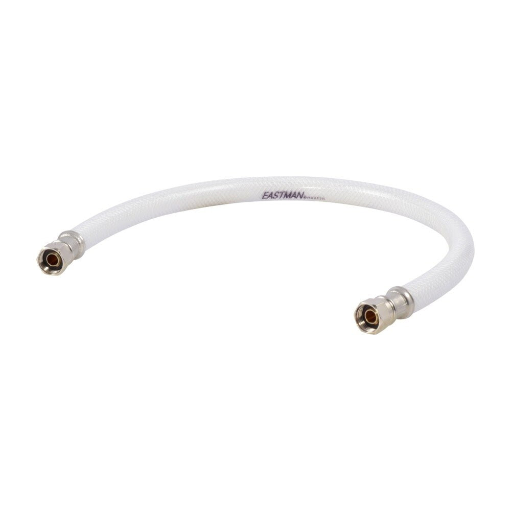 Eastman 48123 3/8 in. Comp x 3/8 in. Comp x 20 in. PVC Flex Water Supply Line with Brass Insert