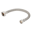 Eastman 48125 1/2 in. Flare x 7/8 in. Ballcock x 12 in. Braided Toilet Connector with Brass Insert