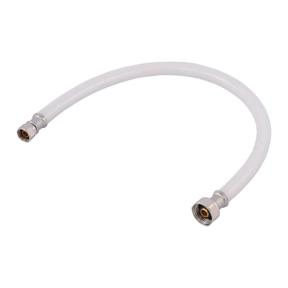 Eastman 48132 1/2 in. IPS x 3/8 in. Compression x 20 in. Flex Water Supply Line with Brass Insert