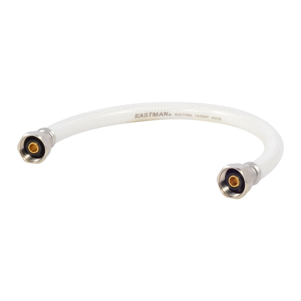 Eastman 48133 1/2 in x 1/2 in x 16 in Flex Faucet Water Supply Line with Brass Insert