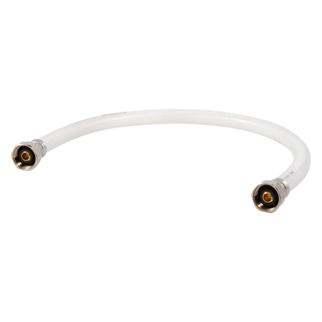 Eastman 48134 1/2 in IPS x 1/2 in IPS x 20 in Flex Water Supply Line with Brass Insert