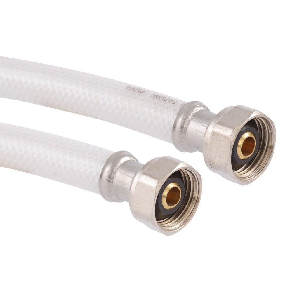 Eastman 48134 1/2 in IPS x 1/2 in IPS x 20 in Flex Water Supply Line with Brass Insert - 3