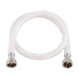 Eastman 48136 1/2 in. IPS x 1/2 in. IPS x 30 in. Flex Water Supply Line with Brass Insert