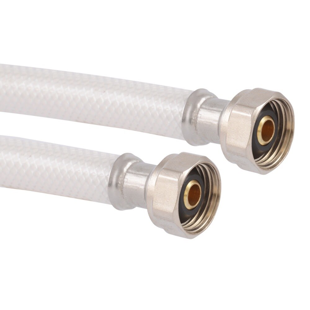 Eastman 48136 1/2 in. IPS x 1/2 in. IPS x 30 in. Flex Water Supply Line with Brass Insert - 3