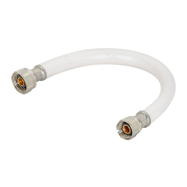 Eastman 48138 1/2 in. IPS x 1/2 in. Compression x 12 in. PVC Flex Water Supply Line with Brass Insert