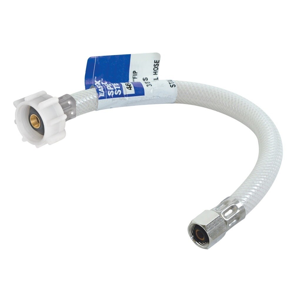 Eastman 48140 3/8 in. Comp x 7/8 in. Ballcock x 12 in. Flex Toilet Supply Line with Brass Insert