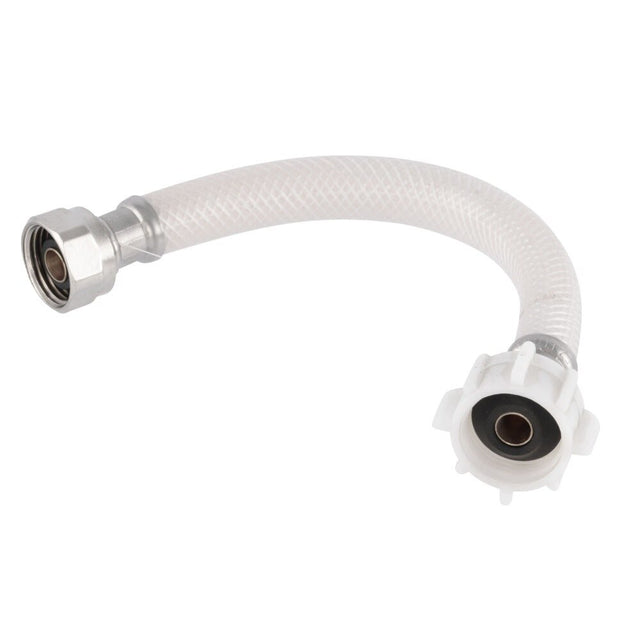Eastman 48169 1/2 in. IPS x 7/8 in. BC x 9 in. Flexible Toilet Water Supply Line with Brass Insert