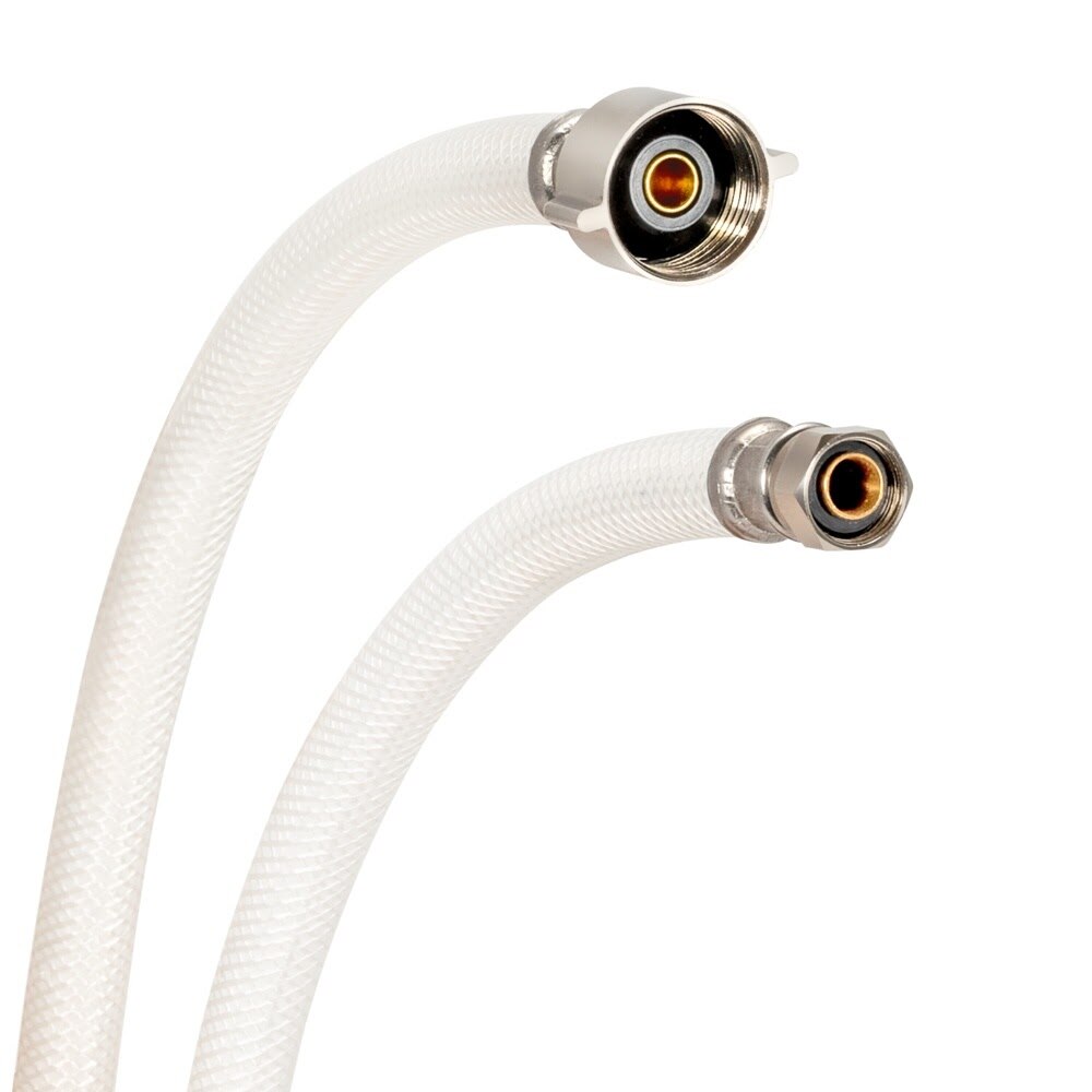 Eastman 48170 3/8 in. Compression x 7/8 in. Ballcock x 16 in. PVC Toilet Supply Line with Brass Insert - 3