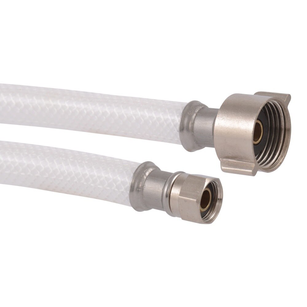 Eastman 48175 3/8 in. Comp x 7/8 in. Ballcock x 20 in. PVC Toilet Supply Line with Brass Insert - 3