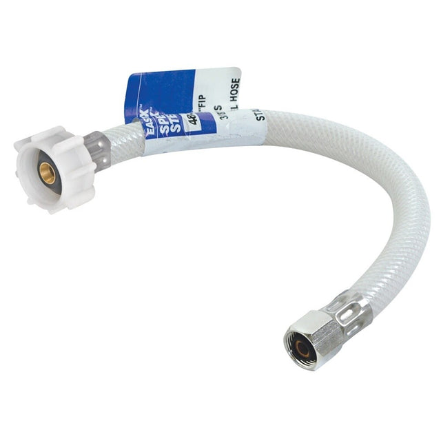 Eastman 48176 3/8 in. Compression x 7/8 in. BC x 16 in. Flex Water Supply Line with Brass Insert