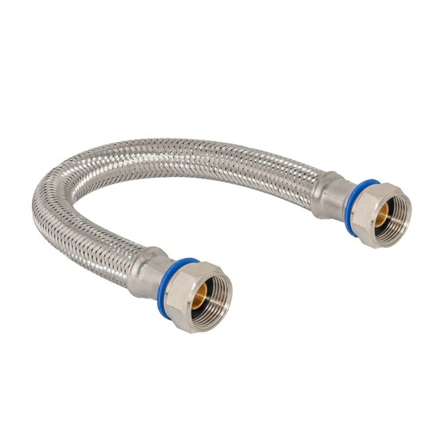Eastman 48250 12 in Braided Stainless Steel Water Heater Connector 3/4 in FIP x 3/4 in FIP Swivel