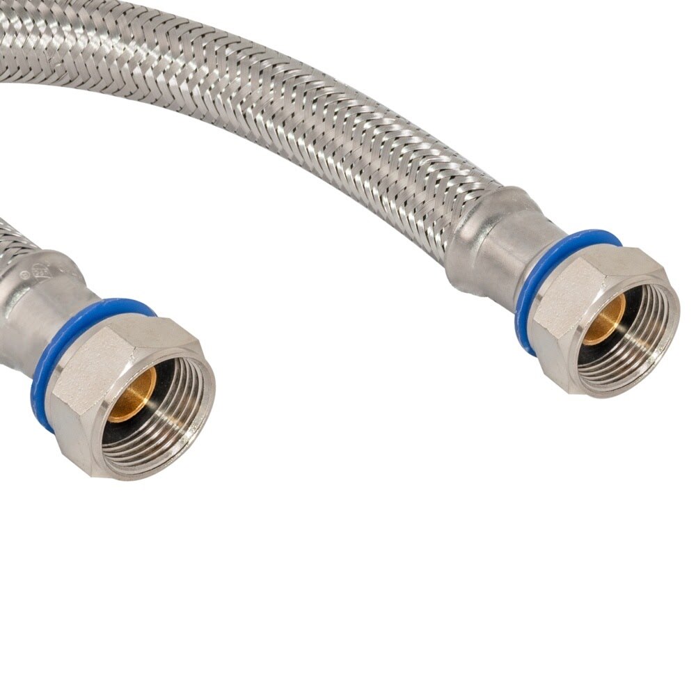 Eastman 48252 24 in Braided Stainless Steel PVC Water Heater Connector 3/4 in FIP x 3/4 in FIP Swivel - 3