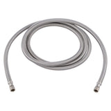 Eastman 48283 8 ft Braided Stainless Steel Ice Maker Supply Line with 1/4 in Compression Ends