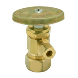 Eastman 48286LF 1/4 in. OD x 5/8 in. Compression Multi-Turn Angle Stop Valve Rough Brass