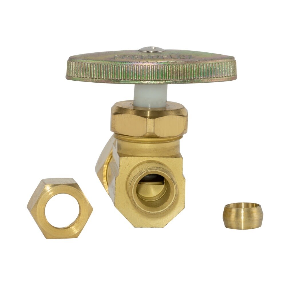 Eastman 48287LF 3/8 in OD x 5/8 in Compression Straight Stop Multi-Turn Valve - 3
