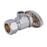 Eastman 48290LF 3/8 in OD x 5/8 in OD Compression Multi Turn Angle Stop Valve Less Nut and Sleeve