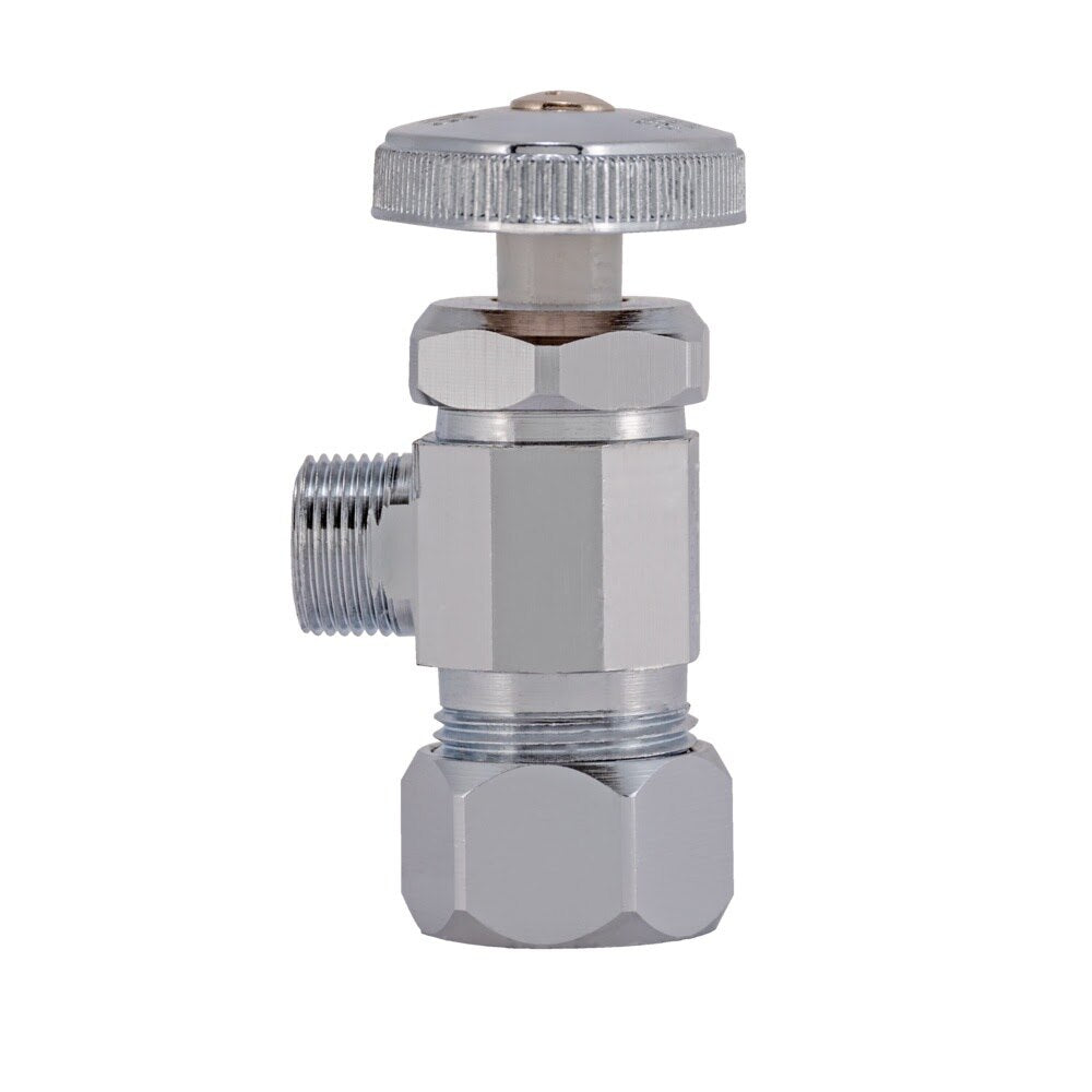 Eastman 48290LF 3/8 in OD x 5/8 in OD Compression Multi Turn Angle Stop Valve Less Nut and Sleeve - 2