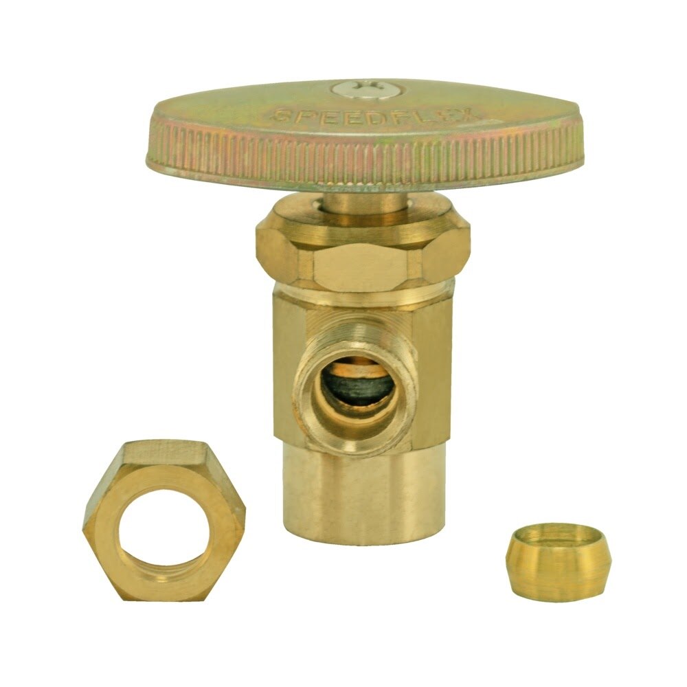 Eastman 48291LF 3/8 in OD x 1/2 in Sweat Multi Turn Angle Stop Valve - 3