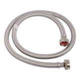 Eastman 48370 4 ft Braided Stainless Steel Washing Machine Hoses for Washer Water Supply (2 Pack) - 2