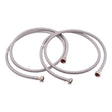 Eastman 48372 6 ft. Braided Stainless Steel Washing Machine Hoses with 3/4 in. FHT Ends (2 Pack)